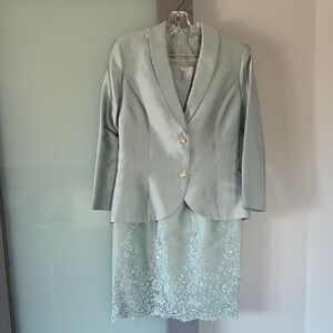 Michael Luisi Elegant Mother Of The Bride 2 Piece Outfit With Lace